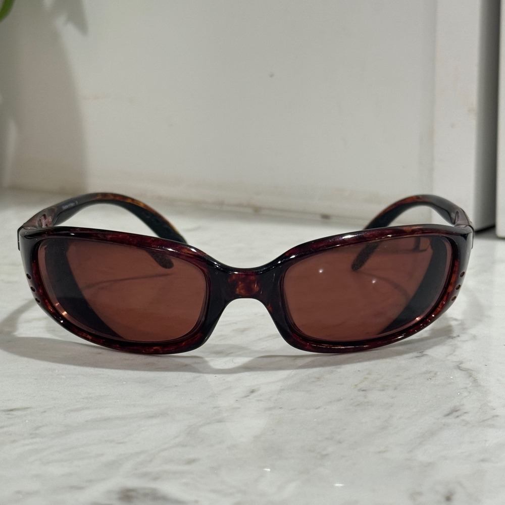 Costa Del Mar Brine Sunglasses 59mm Tortoise Brown Polarized 580 Wrap Sport